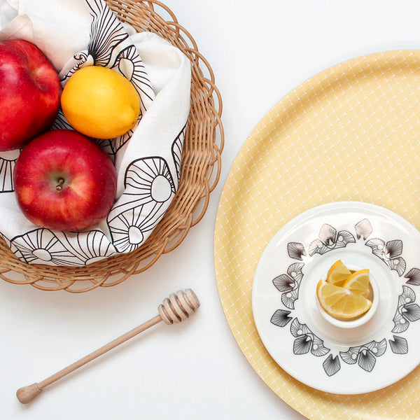 Kitchen towel 50x70cm Helmi black