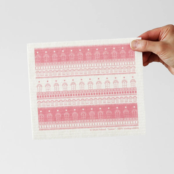 Dish cloth 17x20cm Lovisa pink