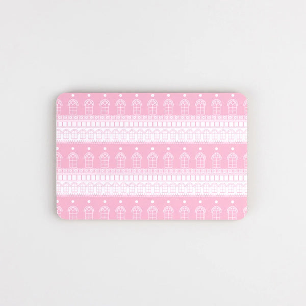 Bread board 12x18cm Lovisa pink