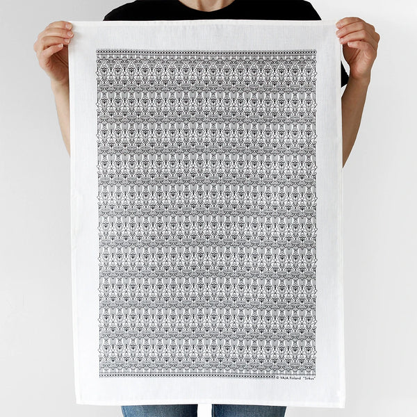 Kitchen towel 50x70cm Sirkus black