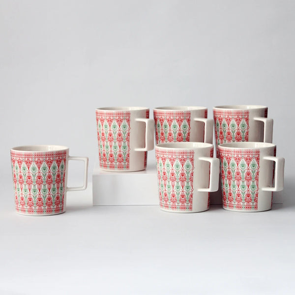 Mug 0,4L Sirkus red-green - 6 pc